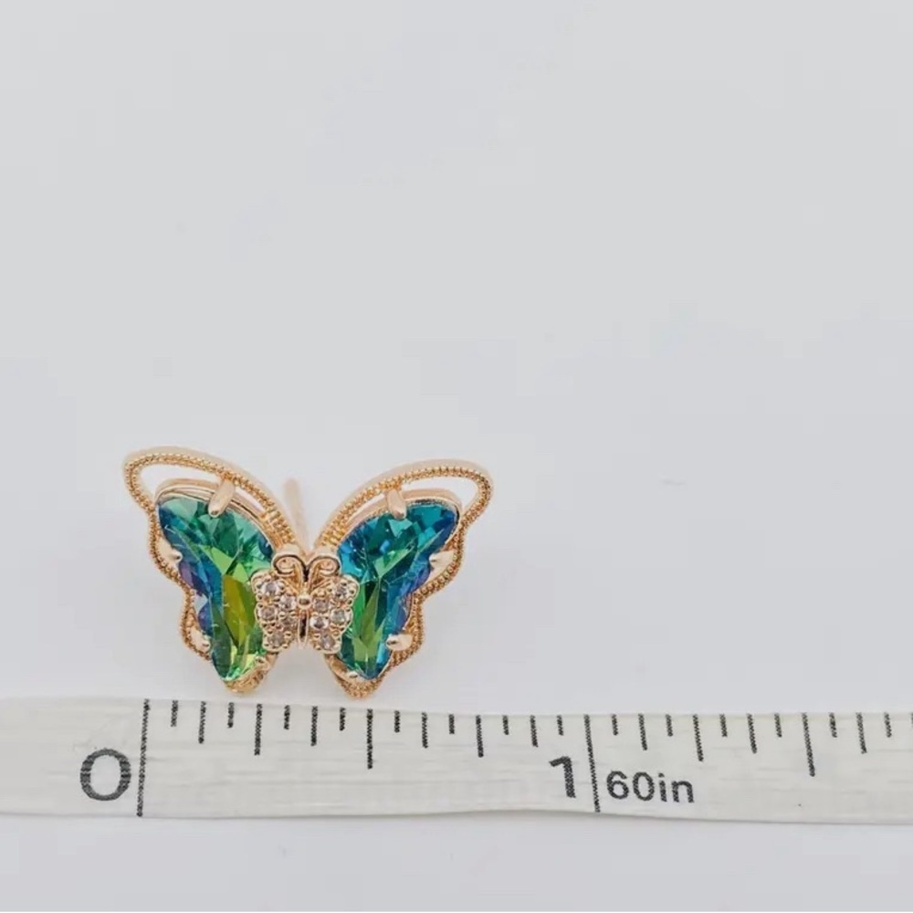 Multicolored 🌈 butterfly 🦋 earrings - Picture 2 of 2